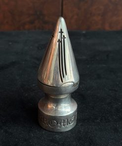 Chrome Hearts Kroheart 925 Silver Large Spike Matchbox Toothpick Tube
