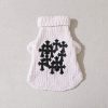 Chrome Hearts Crocs Black Lacquer Leather Patch Sweater Puppy Clothes