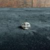 Chrome Hearts Chrome Hearts 925 Silver White Diamond Keeper Cross Flower Ring