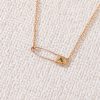 Chrome Hearts 22k Gold Green Diamond Roll Pin Necklace