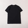 Chrome Hearts Black Silver Scroll Cross Patch Leather Small V-Neck Short Sleeve